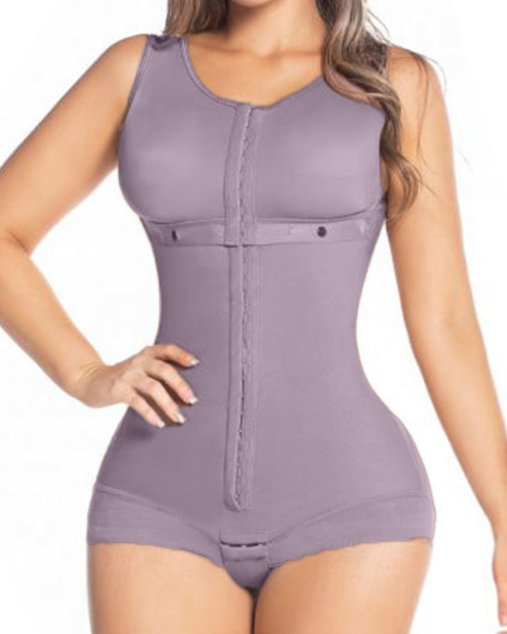 Shapshe® Hohe Kompressions Bodysuits für die volle Brust mit Haken und Ösen