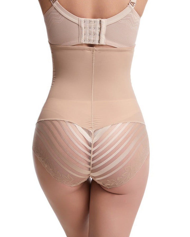 Body Shaper Unterwäsche Rutschfeste Taille Bauchkontrolle Po Lifting Spitzen Slip