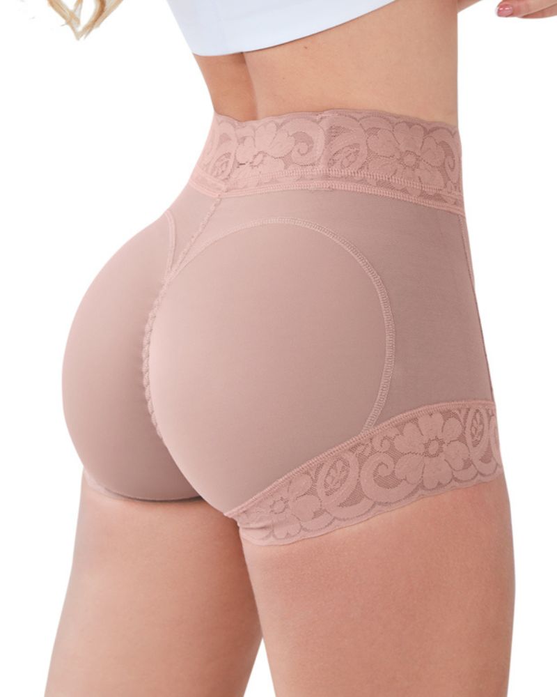 Shapshe® Klassischer Damen Körperformer mit Spitze Po-Lifter Bauchweg Unterwäsche Höschen Glättungs Slip