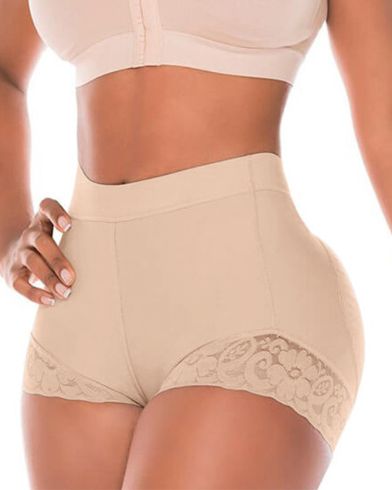 Shapshe® Hohe Taille für Damen Hüftverstärker Bauchkontrolle Spitzen-Körperformer Shapewear