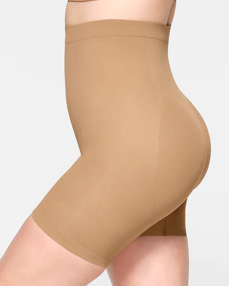 Nahtlose Rutschfeste Schlankmachender Bauchkontrolle Shapewear Shorts mit hoher Taille