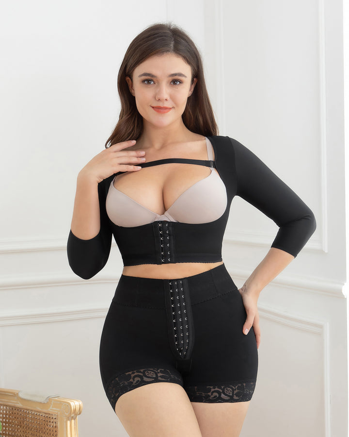 Shapshe® Schwarze Damen-Höschen zur Bauchkontrolle Po-Lifter kurz schlankmachend