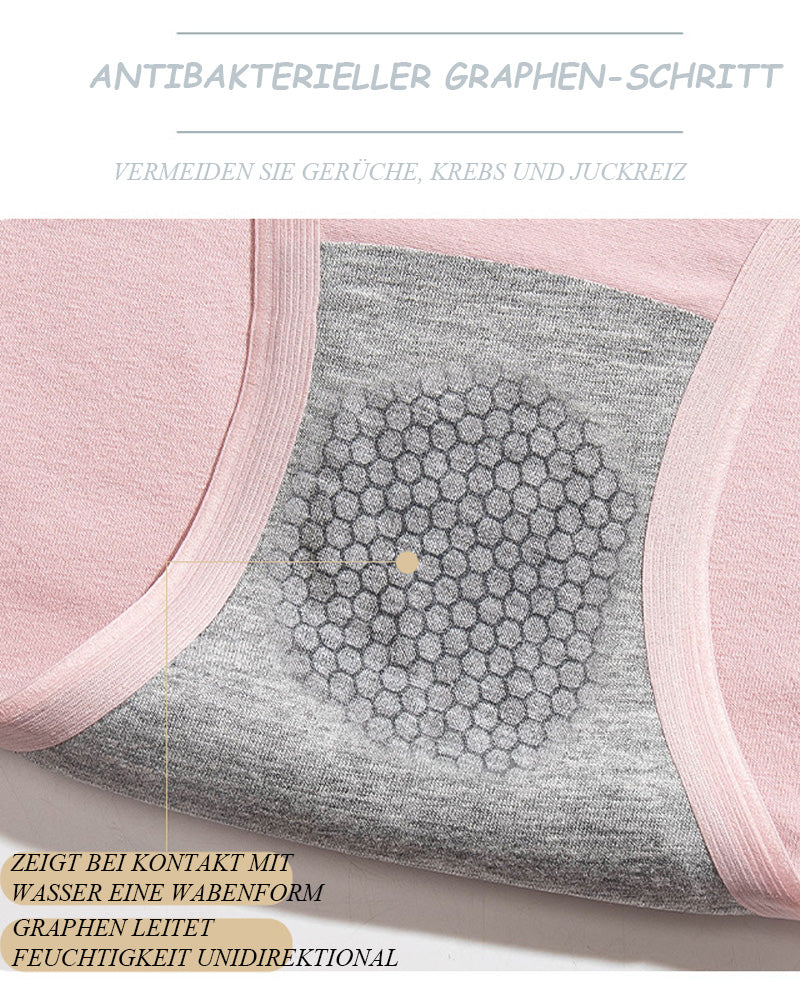 Damen Nahtloser Graphenehoher Hoher Taille Bauchweg Baumwolle Unterwäsche