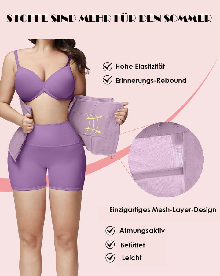 Shapshe® Body Shaper Tanktop mit Reißverschluss und Taillentrainer
