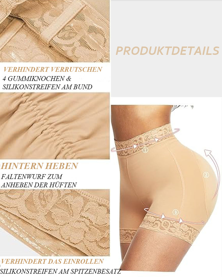 Shapshe® Po-Lifter ShapingShorts mit mittlerer Taille und Bauchkontrolle für Damen