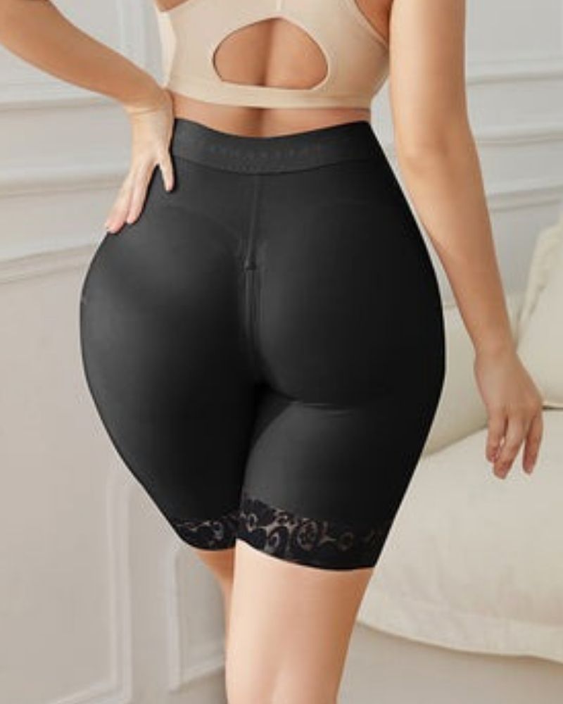 Shapshe® Damen-Höschen zur Bauchkontrolle Po-Lifter hohe Taille Oberschenkel schlanker schwarzes Höschen