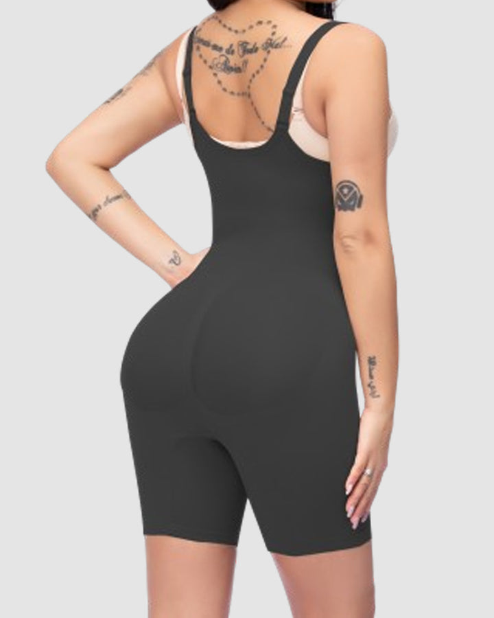 Nahtlose Bauchkontrolle Faja Thin Slimmer verstellbarer Schultergurt Bodysuits Shapewear