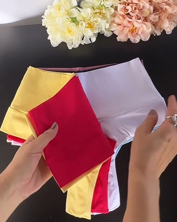 Shapshe® Bonbonfarbene Mehrfarbige Mittelhohe Höschen Unterwäsche Breifs