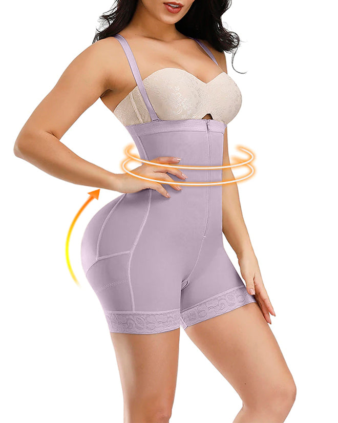 Shapshe® Korsett Bauchkontrolle Butt Lifter Höschen Shapewear Bodys Offene Brust Reißverschluss