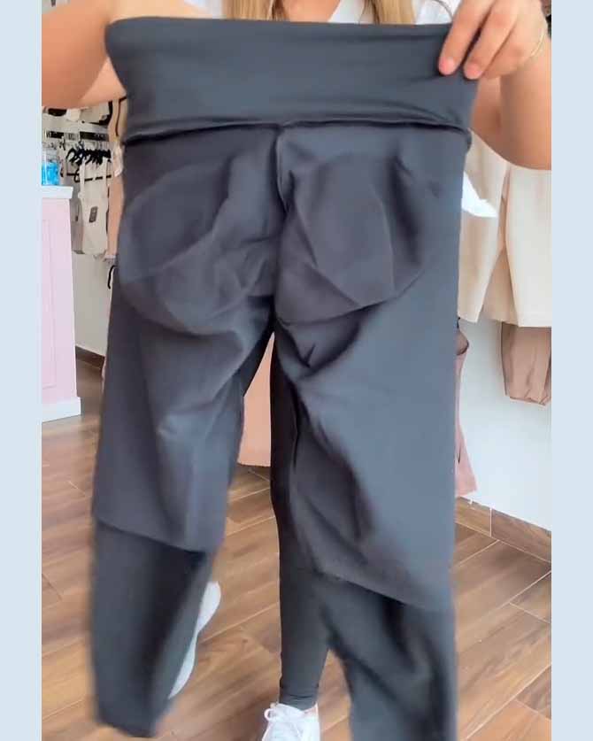 Schlankmachende Hohe Taille Bauchkontrolle Skinny Shapewear Hose Yoga Leggings