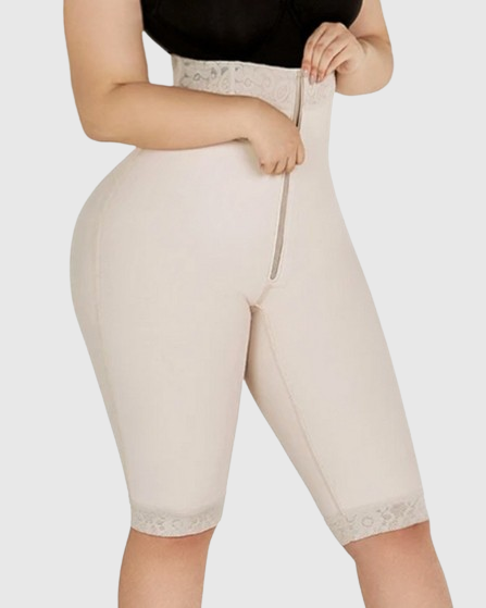 Shapshe® Doppelte Kompressions Knieshorts mit hoher Taille und Po Lifting