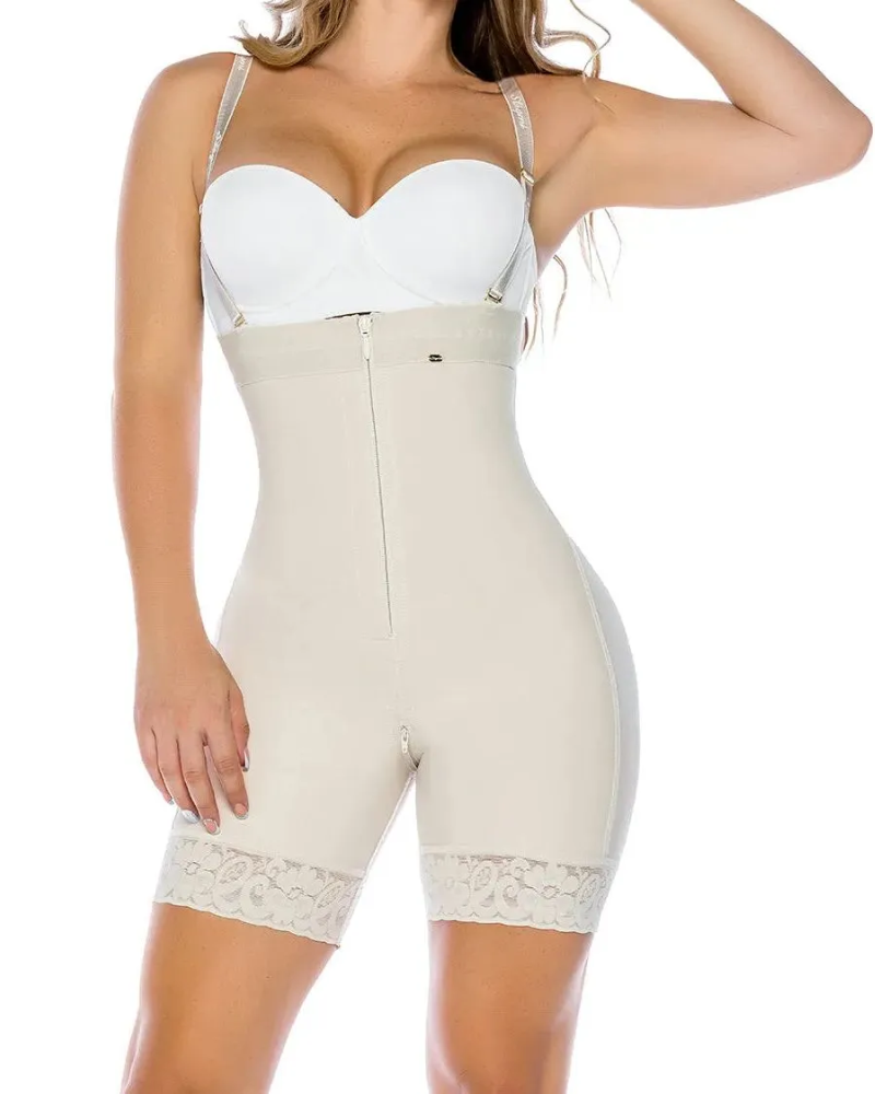 Shapshe® Firm Control Offene Büste Ganzkörper Shaper Bodysuit Shapewear