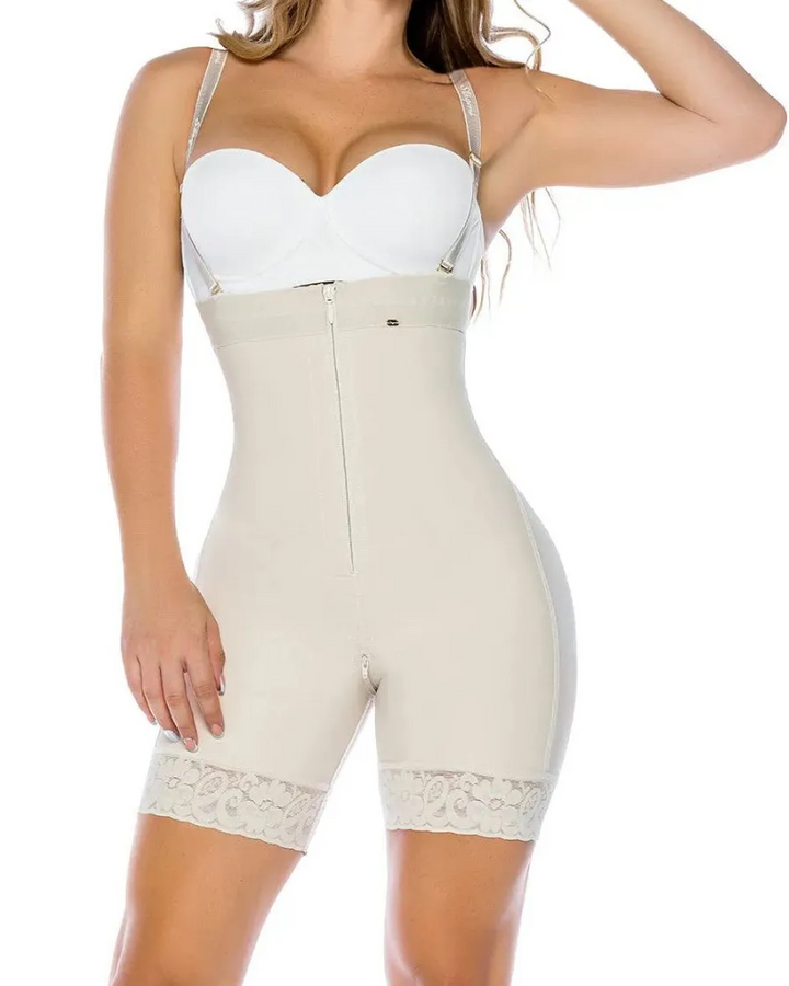 Shapshe® Firm Control Offene Büste Ganzkörper Shaper Bodysuit Shapewear