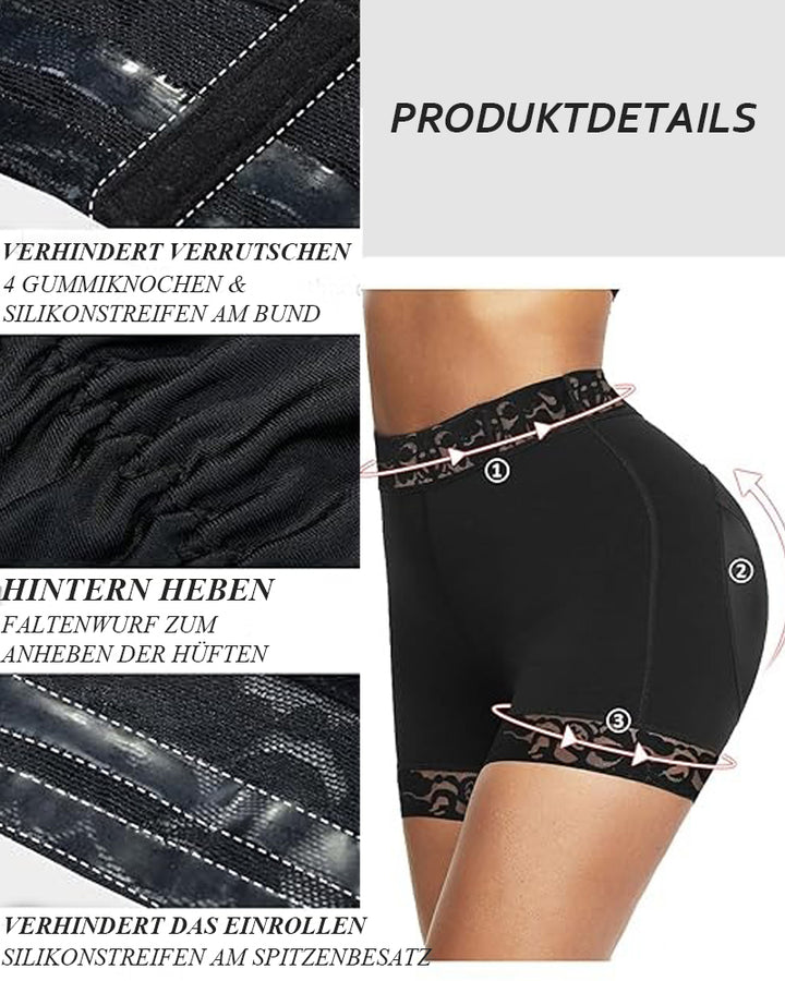 Shapshe® Po-Lifter ShapingShorts mit mittlerer Taille und Bauchkontrolle für Damen