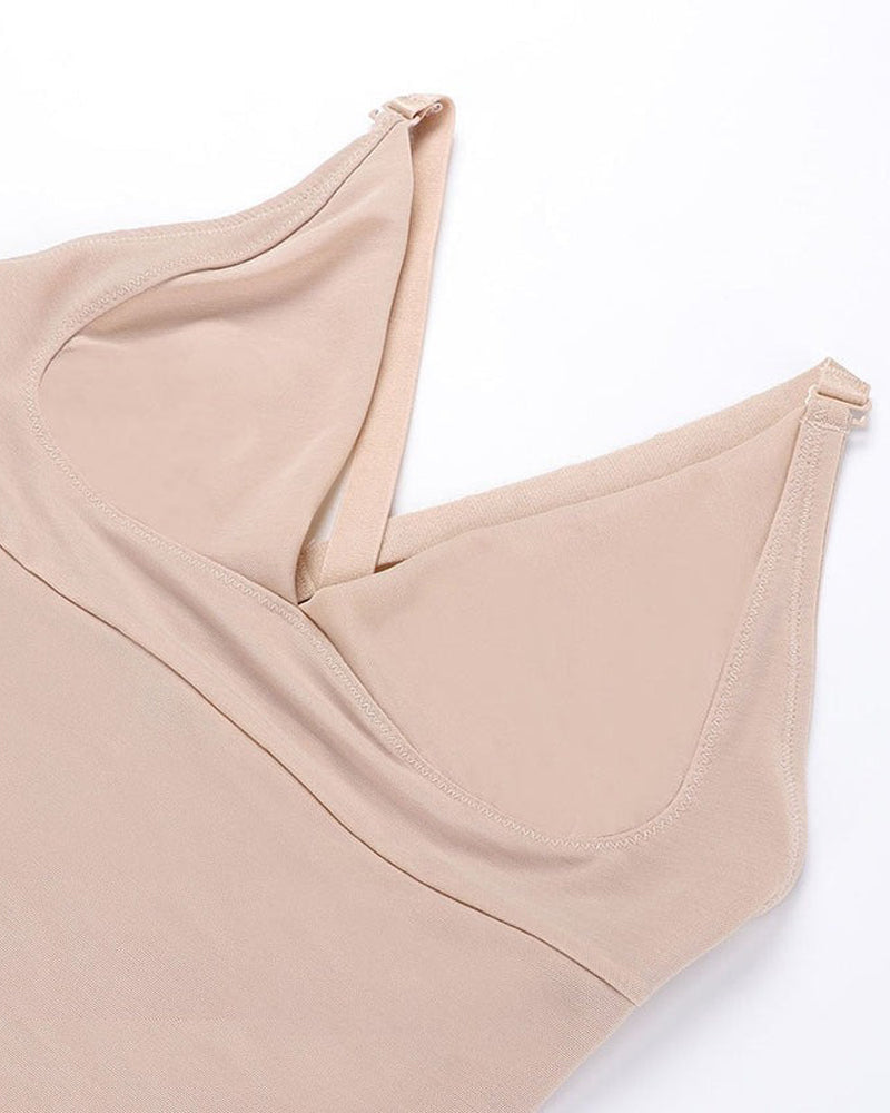 Nahtloser Bauchweg Bodysuit Po-Lifter Tanga Rückenfreier Body Shaper