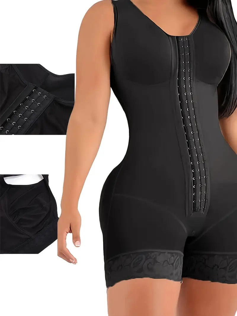 Shapshe® Kurzer Hüftgürtel mit Hoher Kompression und Broschen Brustgürtel mit Brust für den Täglichen und Postoperativen Gebrauch