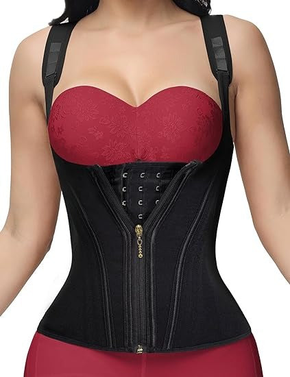 Shapshe® Taillentrainer für Damen Body Shaper Korsett Weste Tanktop mit Stahlknochen