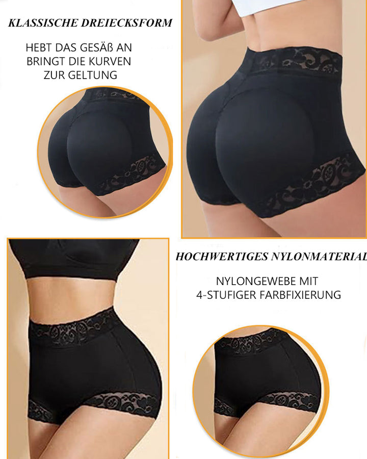 Shapshe® Klassischer Damen Körperformer mit Spitze Po-Lifter Bauchweg Unterwäsche Höschen Glättungs Slip