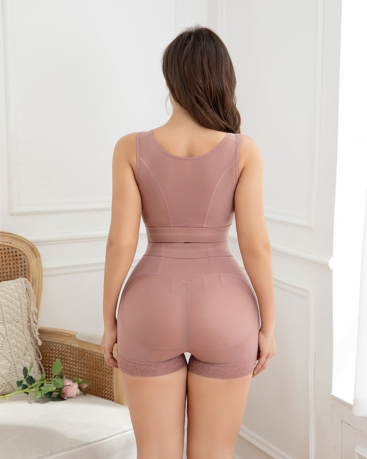 Shapshe® Damen Butt Lifter Lace Seamless Body Shape Lifting RosyBrown Shapewear Unterwäsche