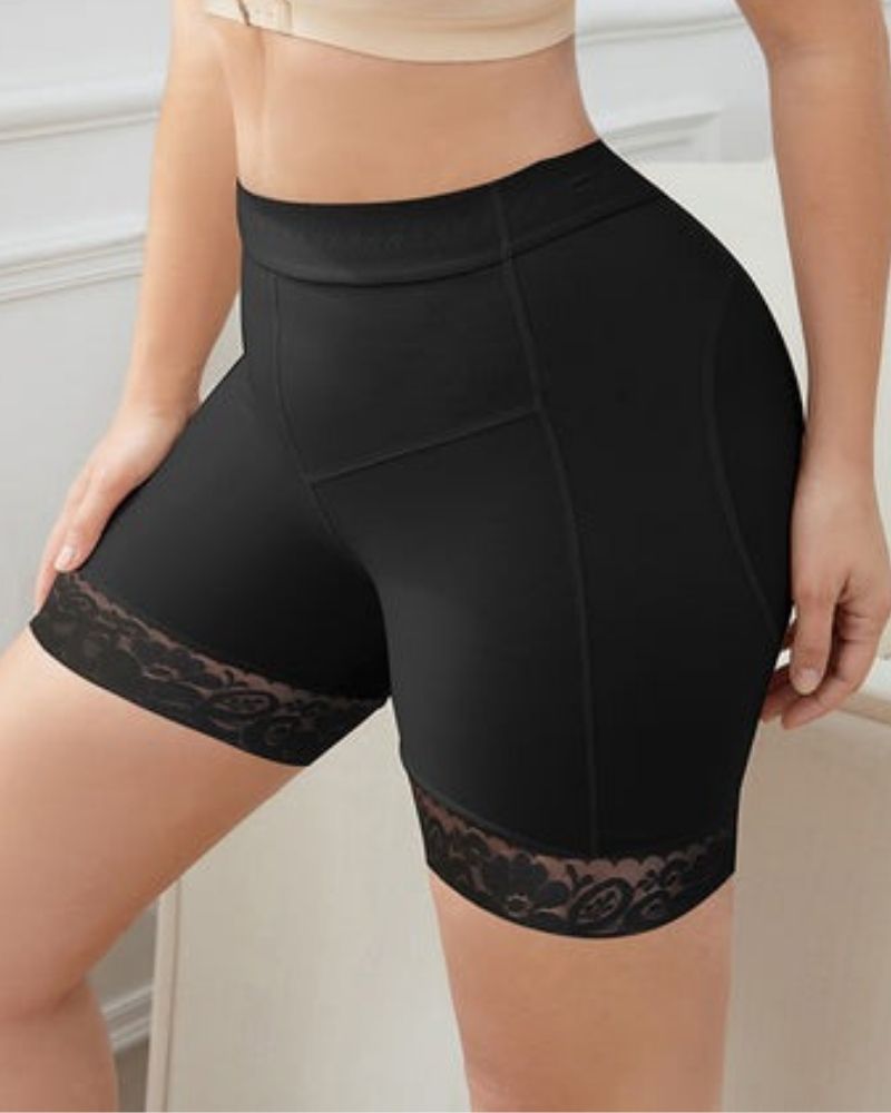 Shapshe® Frauen Schwarz Butt Lifter Spitze Nahtlose Body Shape Lifting Enhancer Control Höschen