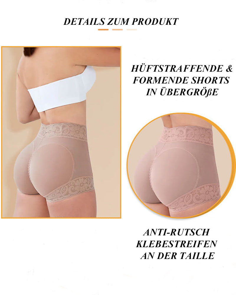 Shapshe® Klassischer Damen Körperformer mit Spitze Po-Lifter Bauchweg Unterwäsche Höschen Glättungs Slip
