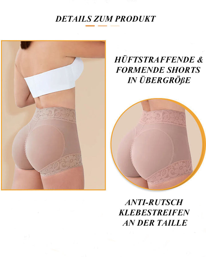 Shapshe® Klassischer Damen Körperformer mit Spitze Po-Lifter Bauchweg Unterwäsche Höschen Glättungs Slip