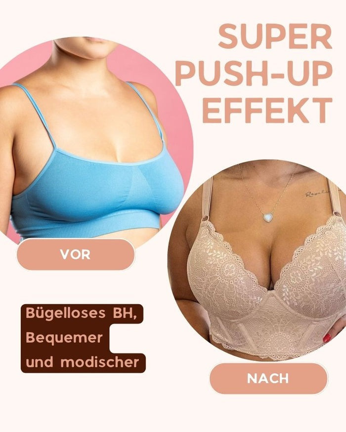 Push Up Shaper BH für Damen mit Spitze