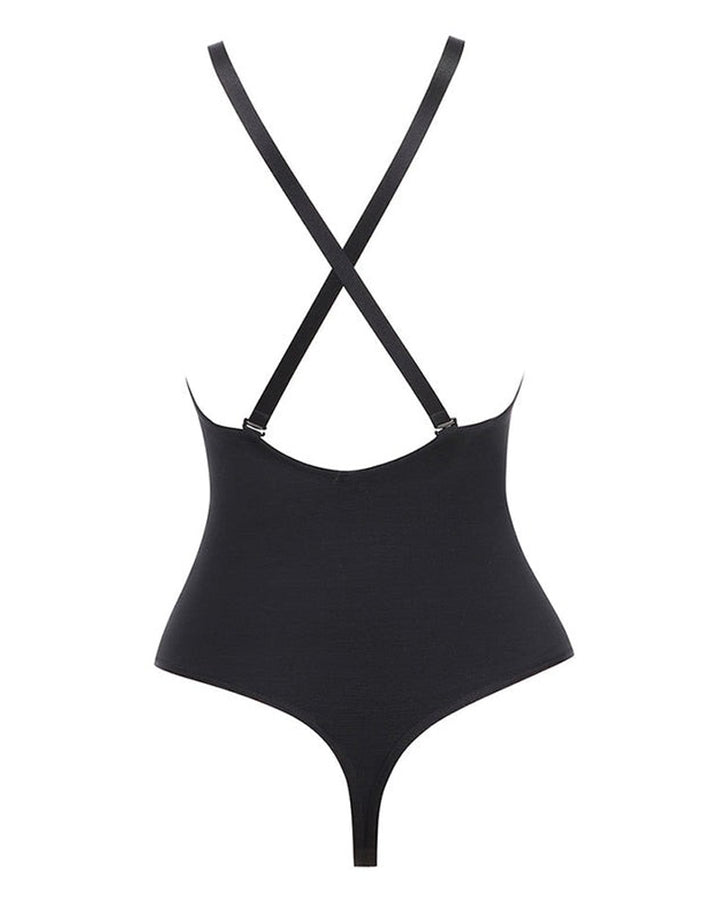 Nahtloser Bauchweg Bodysuit Po-Lifter Tanga Rückenfreier Body Shaper