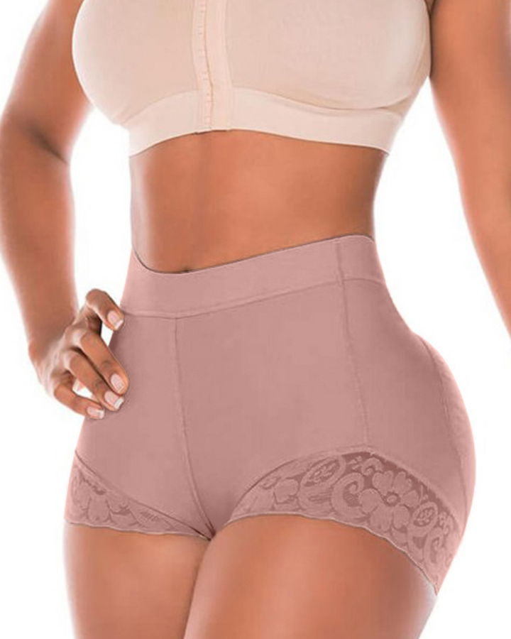 Shapshe® Hohe Taille für Damen Hüftverstärker Bauchkontrolle Spitzen-Körperformer Shapewear