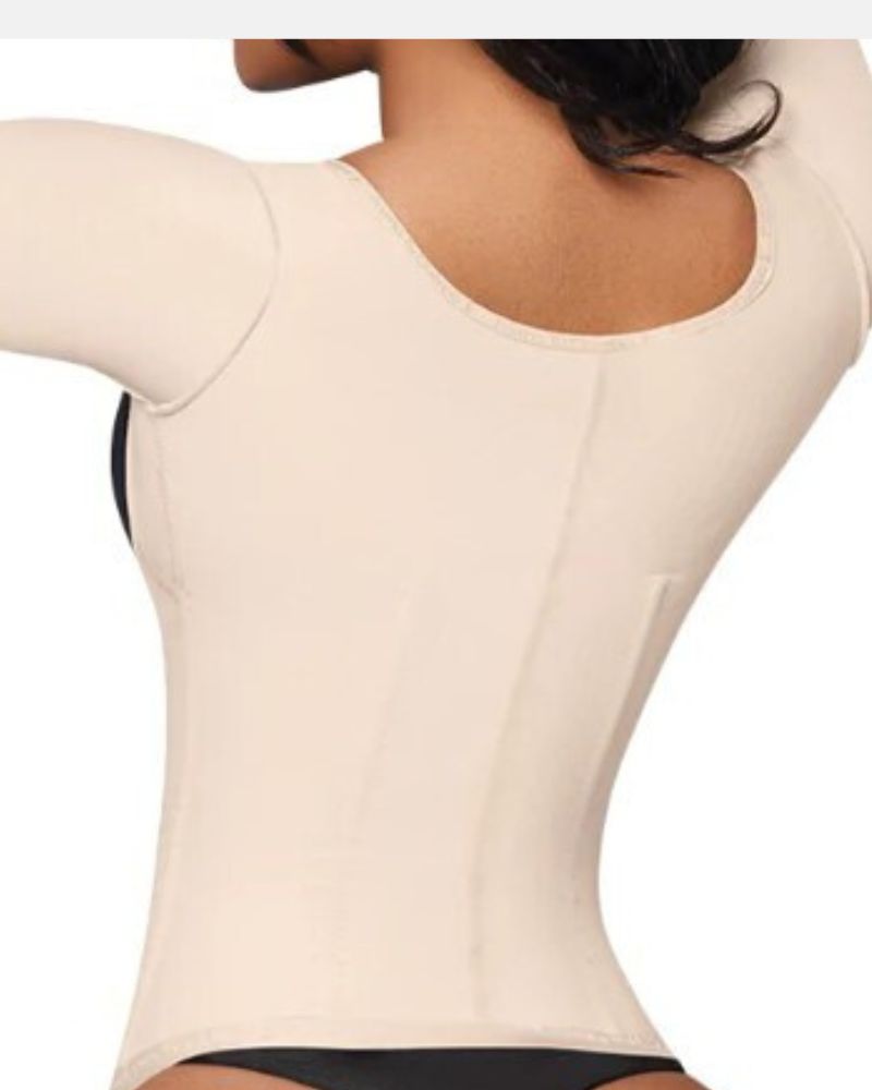 Shapshe® Damen Kompressions Taillentrainer Tanktops unter der Brust mit kurzen Ärmeln