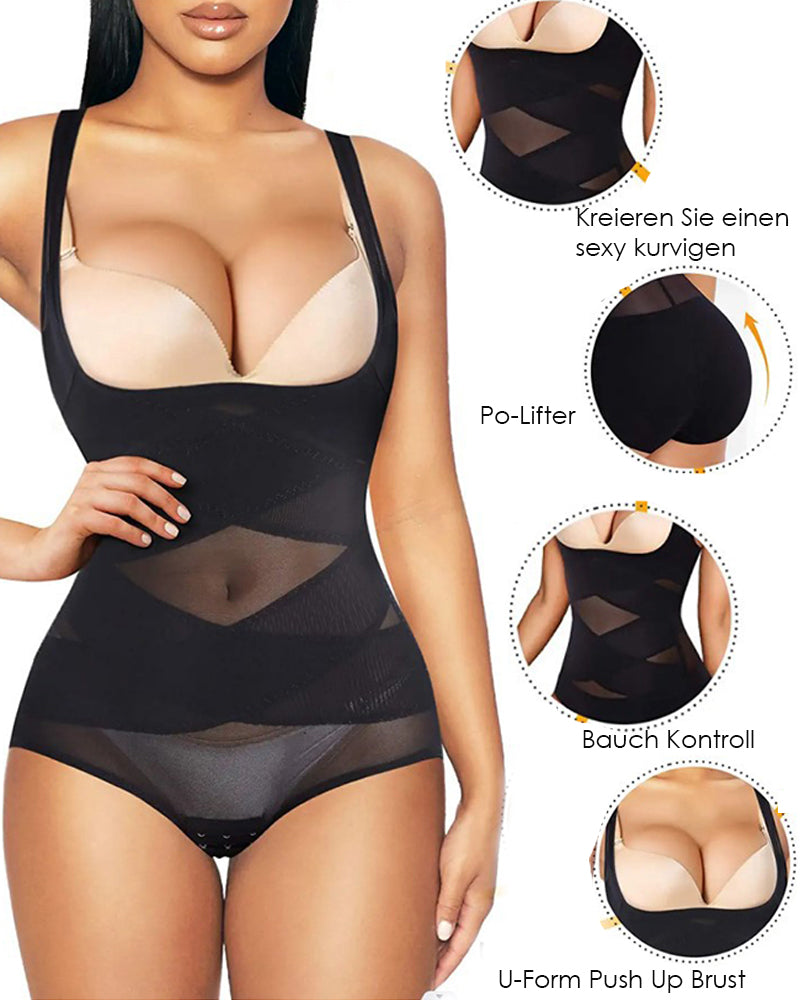Mesh Nahtlose Taille Slimmer Korsett Hintern Shaping Shapewear Bodysuit