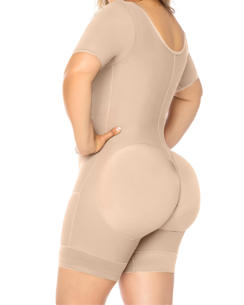Shapshe® Mittelärmel Offene Brust Shapewear Bauchweg Body Shaper