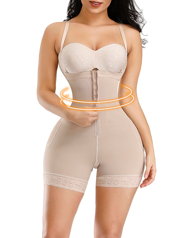 Shapshe® Korsett Bauchkontrolle Butt Lifter Höschen Shapewear Bodys Offene Brust Reißverschluss