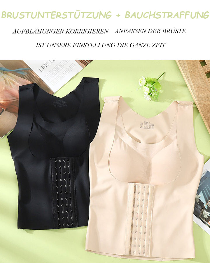 Komfort Doppel Kompressions Korsett mit nahtloser Bauchkontrolle und Rückenstütze
