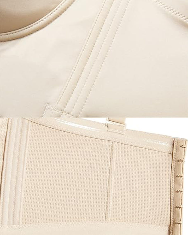 Nahtlose Multiway niedrigem Rücken Rutschfest Push up vollständige Abdeckung BH