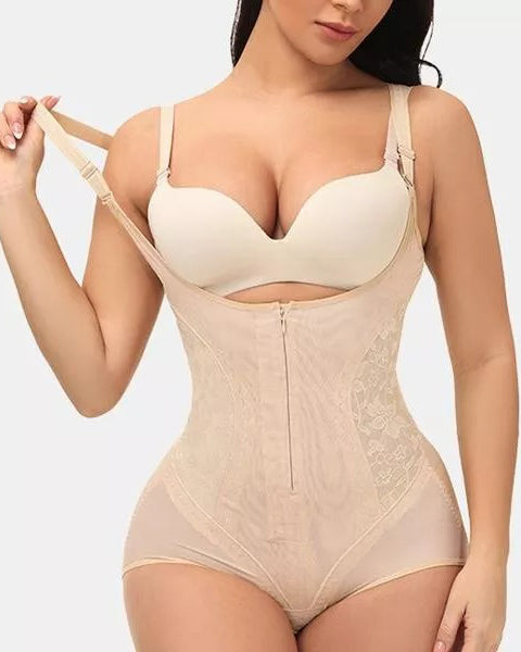 Atmungsaktive Taillentrainer Korsett Bodysuit Shapewear