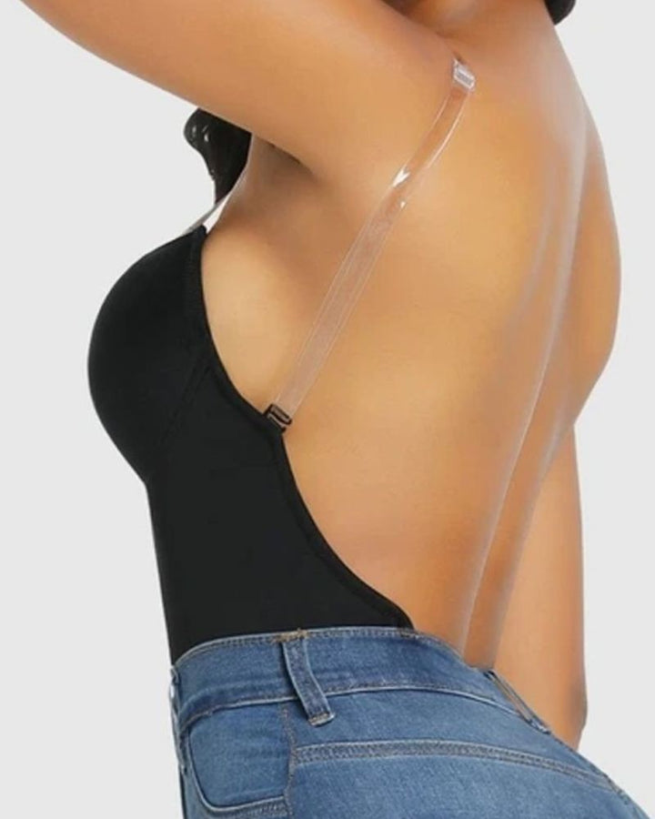 Shapewear Übergröße Rückenfrei BH Körperformer Nahtlos Offener Schritt