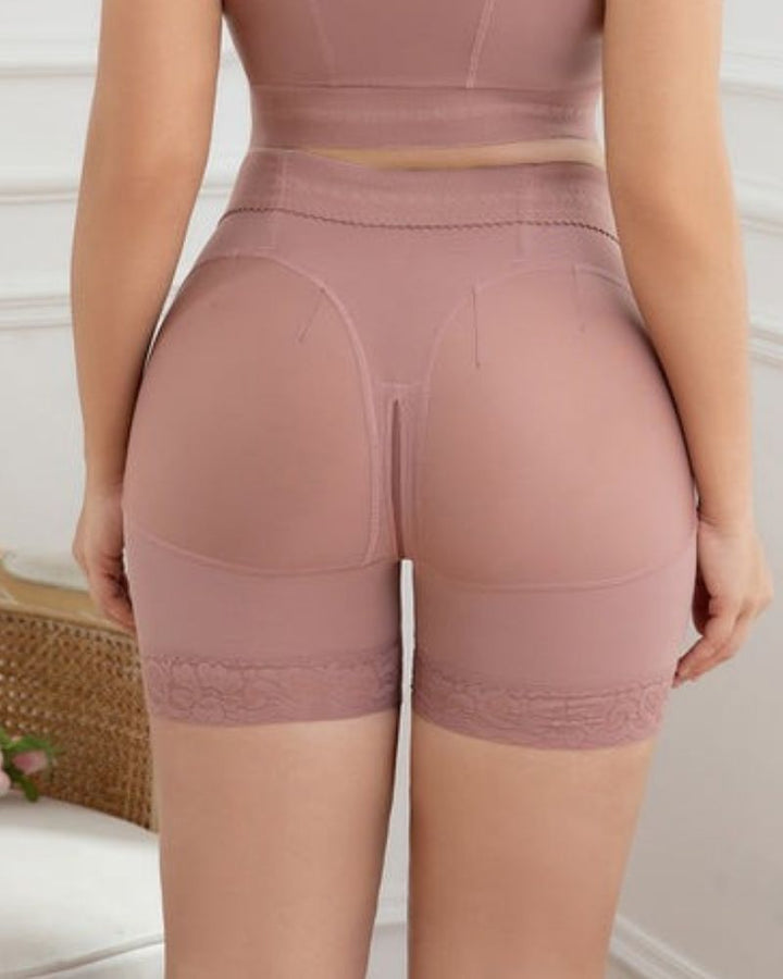 Shapshe® Damen Rosy Brown Tummy Control Body Shaper Butt Lifter Schlankheitshöschen