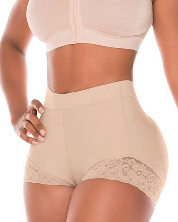 Shapshe® Hohe Taille für Damen Hüftverstärker Bauchkontrolle Spitzen-Körperformer Shapewear