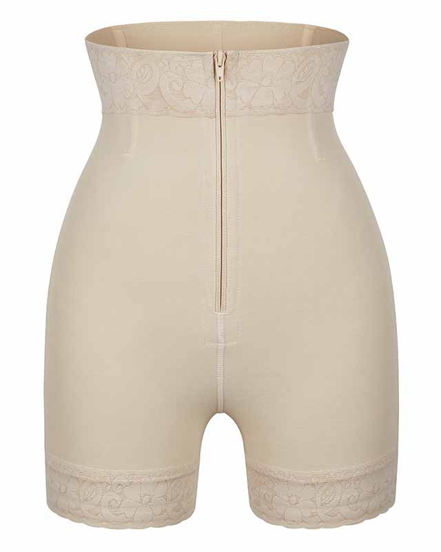 Shapshe® Spitze Butt Lifter Tummy Control Shaping Shorts mit Reißverschlus