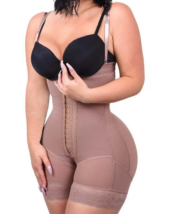 Shapshe® Bauchkontrolle Body Shaper Po-Lifter Oberschenkel Schlanker Faja Plus Shapewear mit Reißverschluss im Schritt