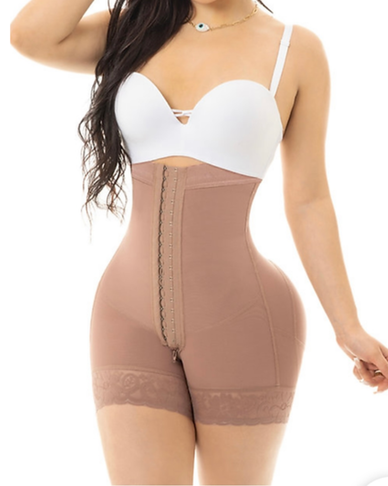 Shapshe® Body Shaper-Shorts zur Verbesserung des Gesäßes mit hohem Bund und Haken und Öse