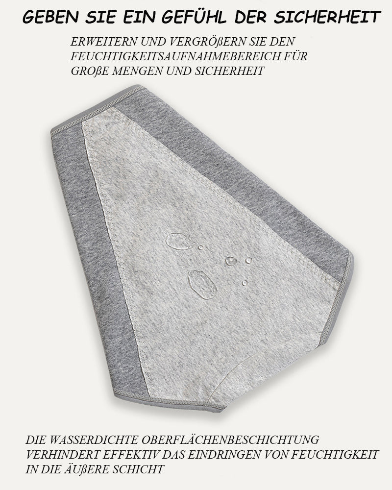 Perioden Anti-Seiten-Leckage Atmungsaktive Reiner Baumwolle Hoher Taille Unterwäsche