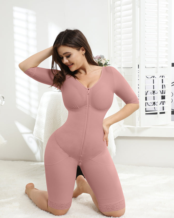 Shapshe® Rosybrown Nahtloser Taillentrainer zur Bauchkontrolle Ganzkörper Shapewear