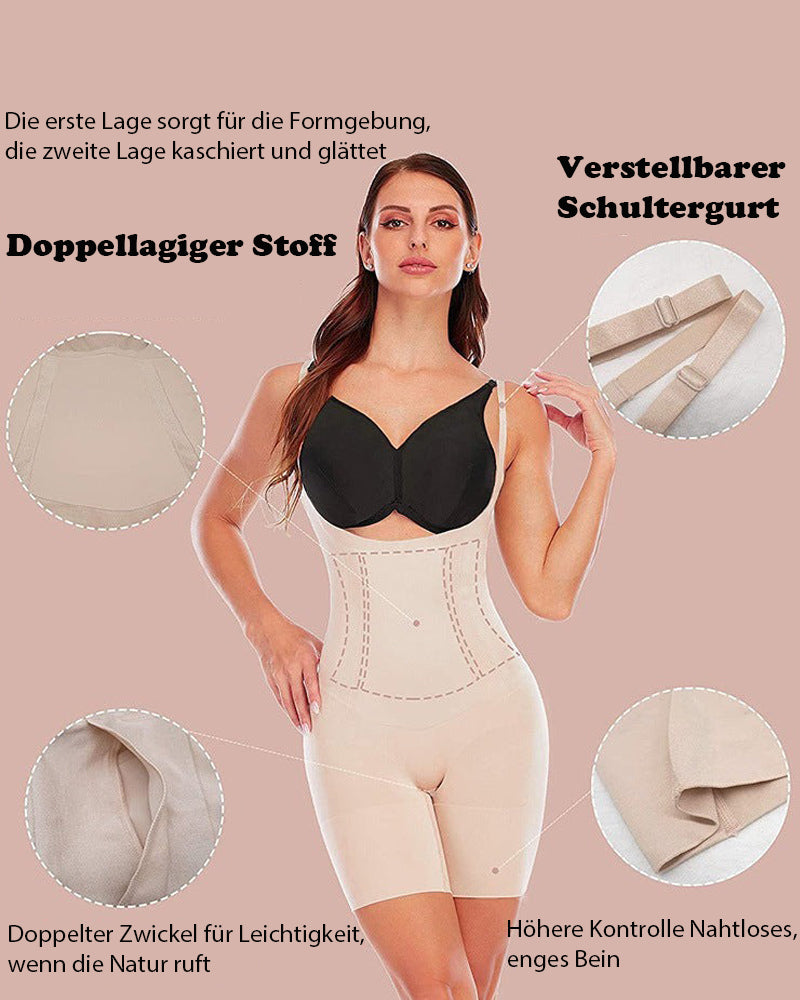 Shapewear für Frauen Bauchkontrolle Offene Brust Oberschenkel Schlankerer Body Shaper