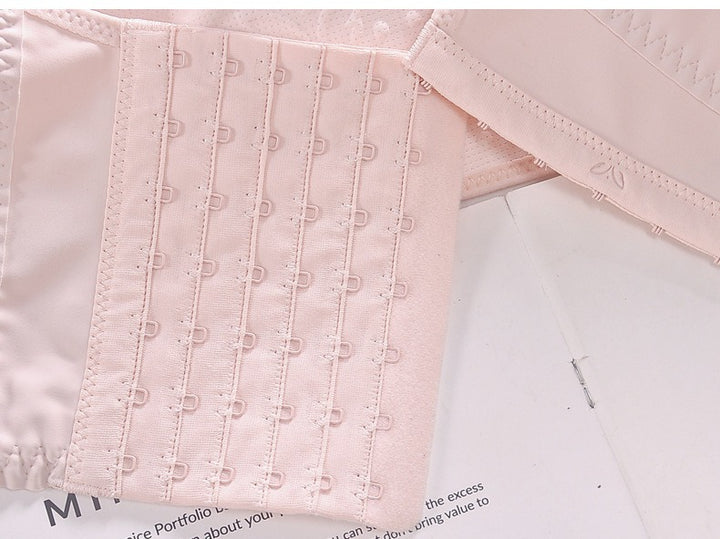 Damen BH mit vollem Cup Schutz kabellosem Push Up BH Ohne bügel und Vorderverschluss