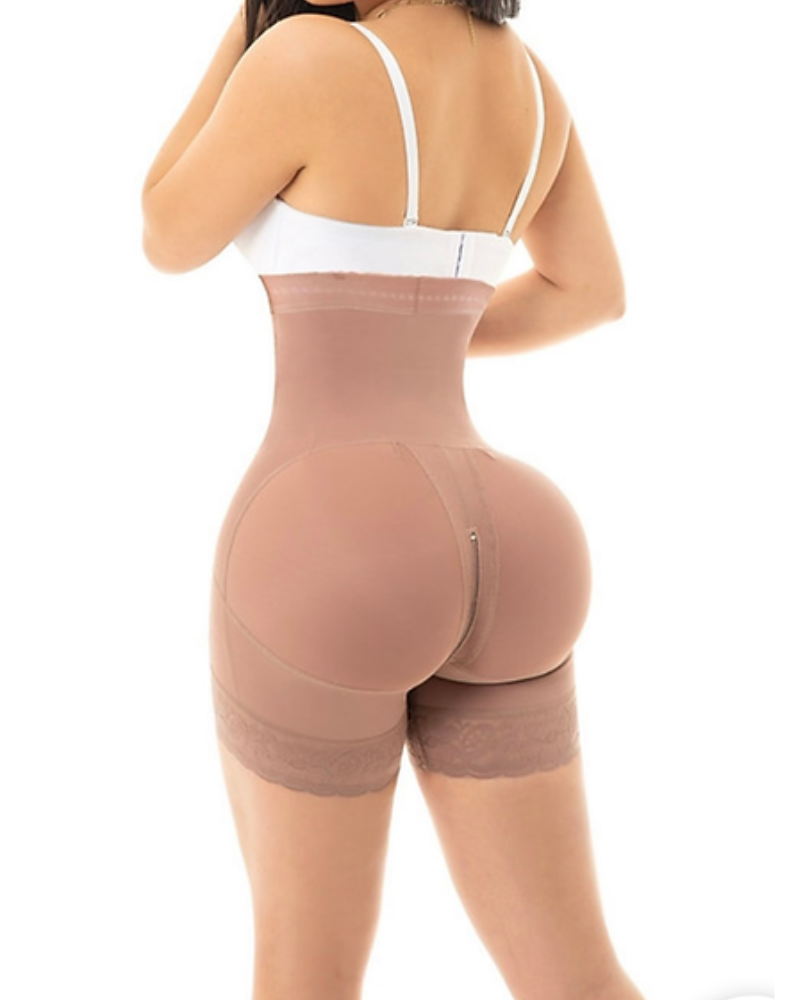 Shapshe® Body Shaper-Shorts zur Verbesserung des Gesäßes mit hohem Bund und Haken und Öse