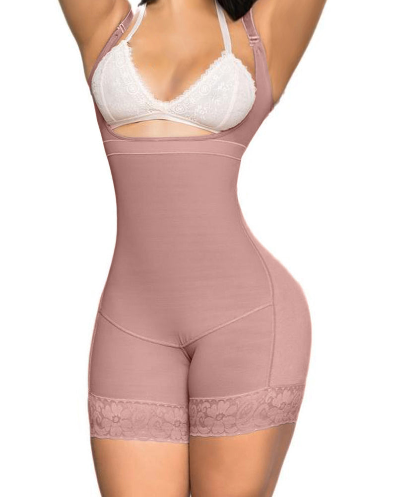 Shapshe® Bauchkontrolle offene Brust Po-Lifter-Bodys Shapewear