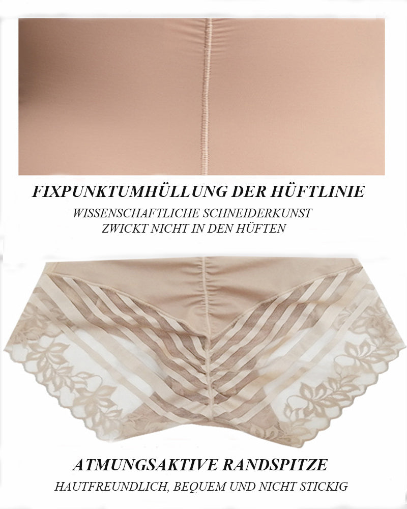 Body Shaper Unterwäsche Rutschfeste Taille Bauchkontrolle Po Lifting Spitzen Slip
