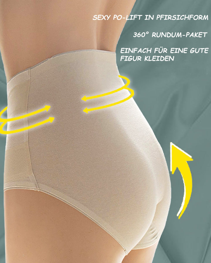 Damen Nahtloser Graphenehoher Hoher Taille Bauchweg Baumwolle Unterwäsche